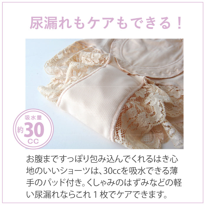 【30cc】大腿骨サポートショーツ吸水パッド付 単品1枚《送料無料》