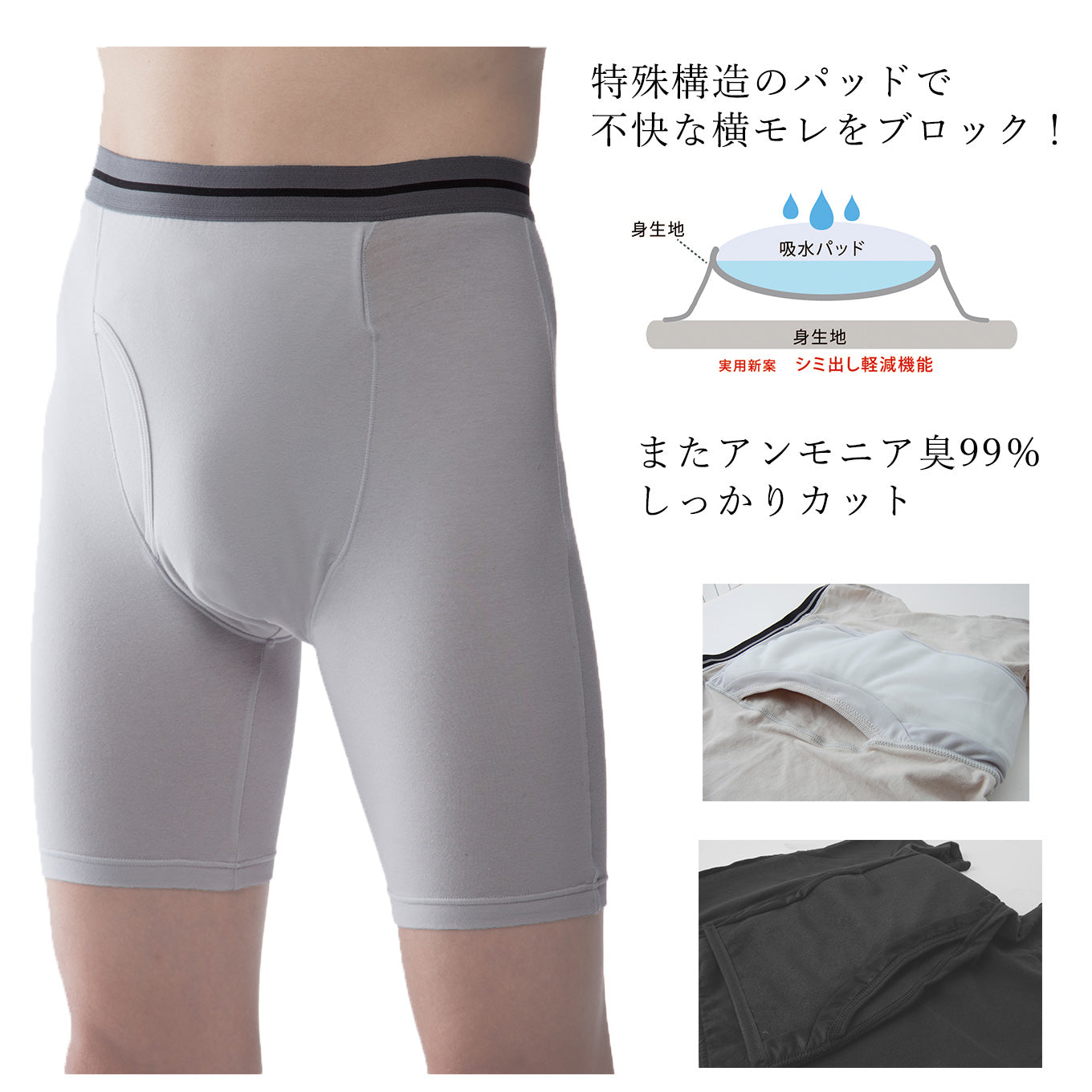 【130cc】お試し!スーパーさらりん男性用 1枚単品 日本製《送料無料》