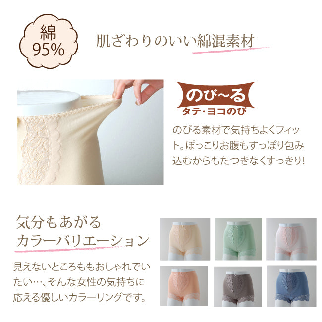 【30cc】シルエットすっきりレースショーツ(WK05)【お試し単品】